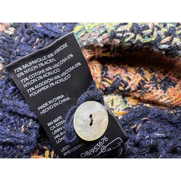 Anthropologie Pilcro Polo Camp Sweater Shirt Size XS/S Colorful Knit Relaxed Fit - Picture 12 of 16